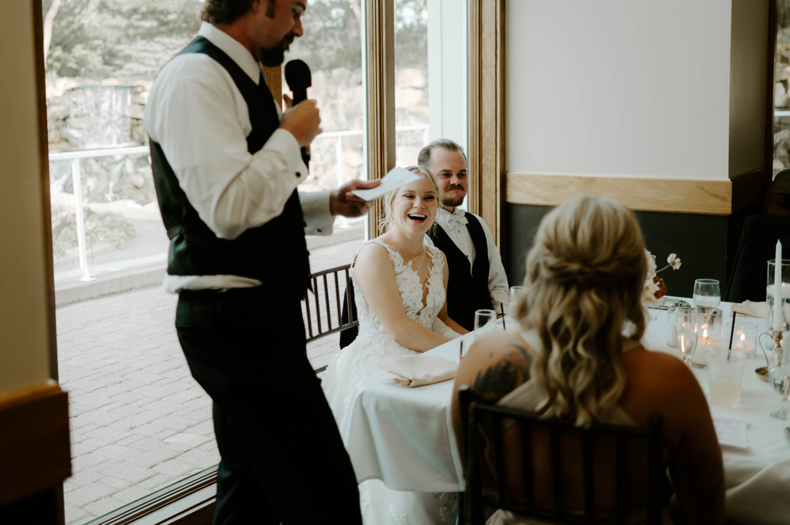 bride and groom wedding speeches