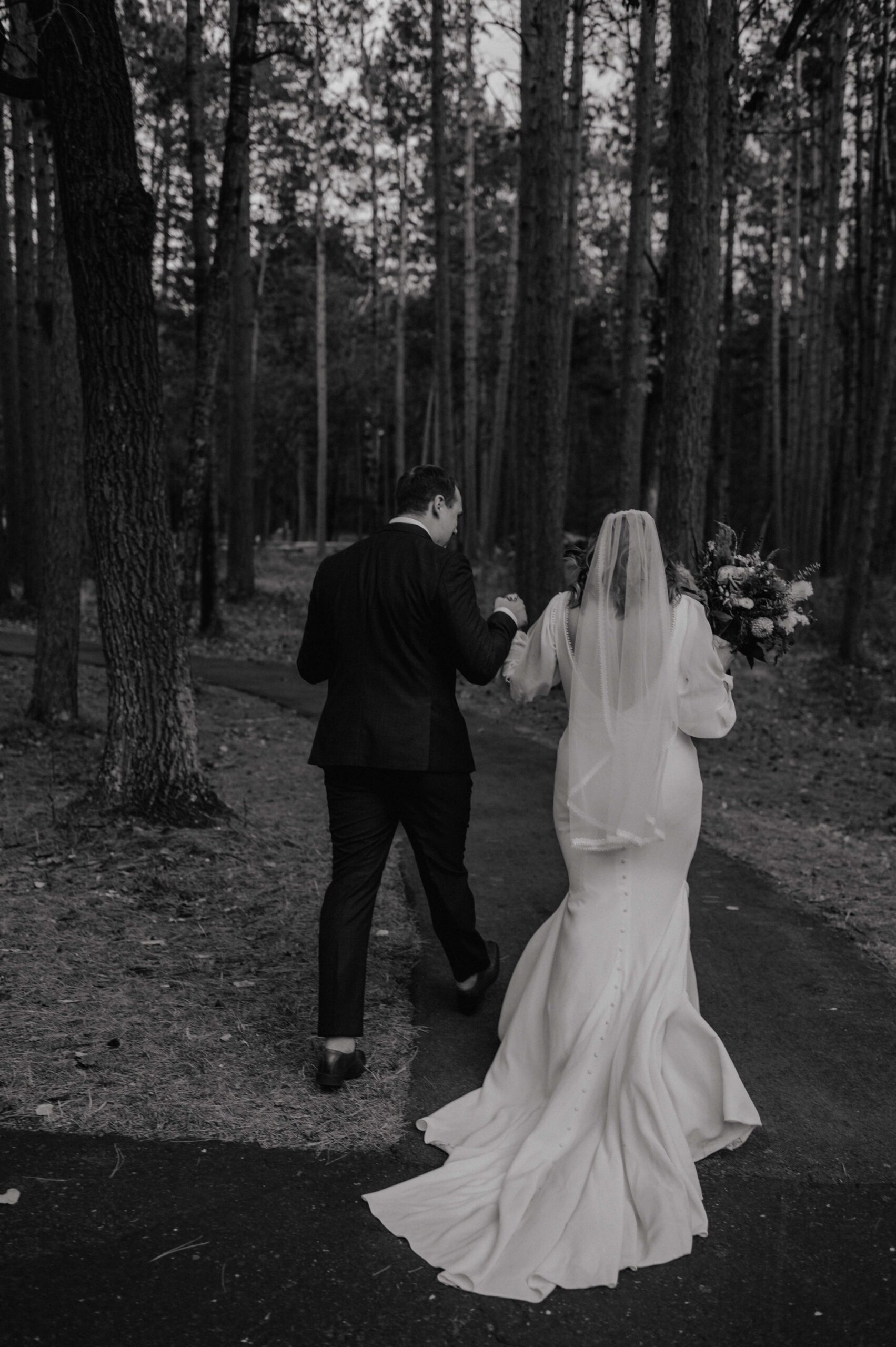 Natalie Tyler Photography black and white bride and groom portraits