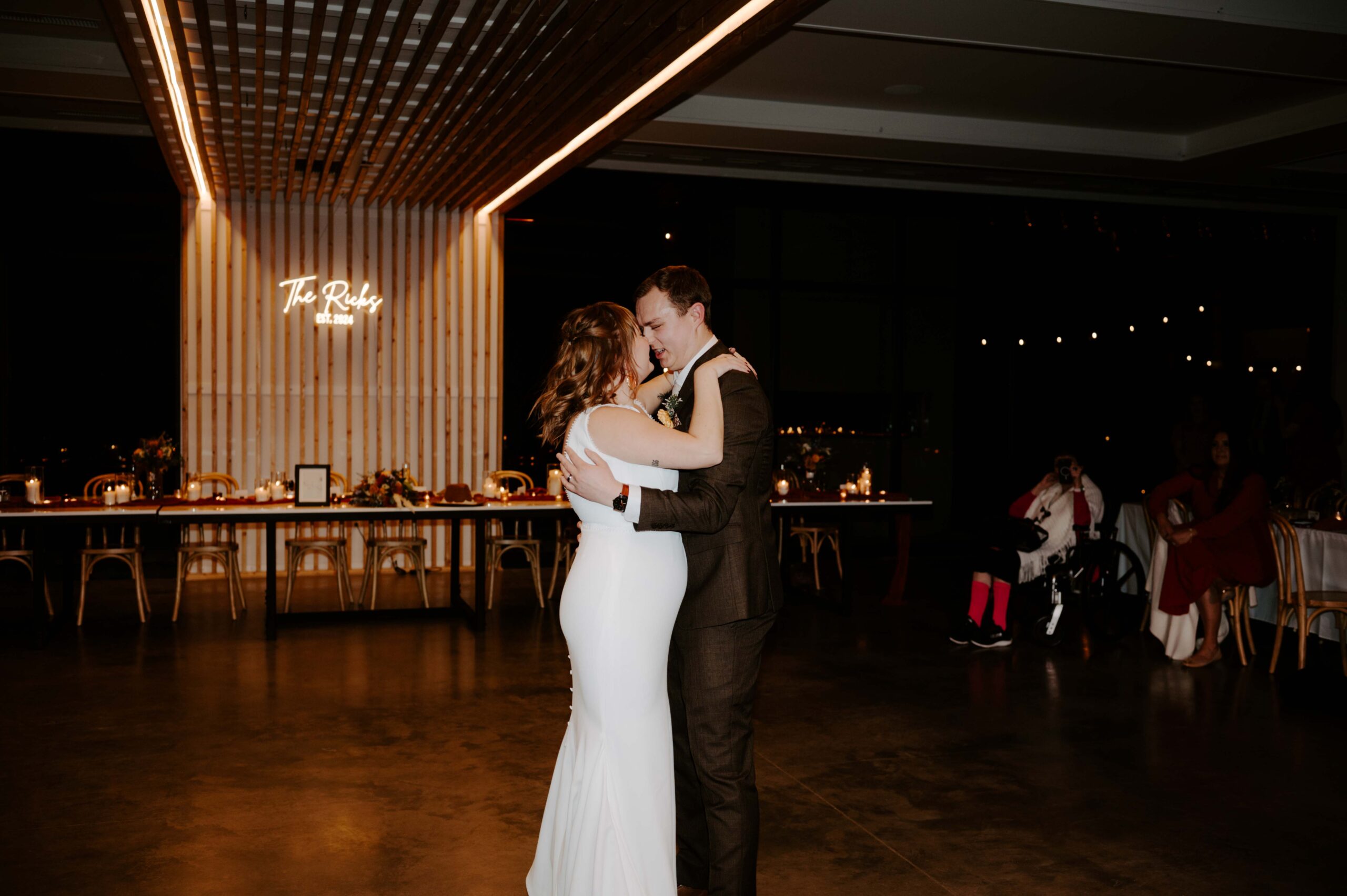 Natalie Tyler Photography madly in love wedding photography, dance candid, cinematic, romantic, flash photography