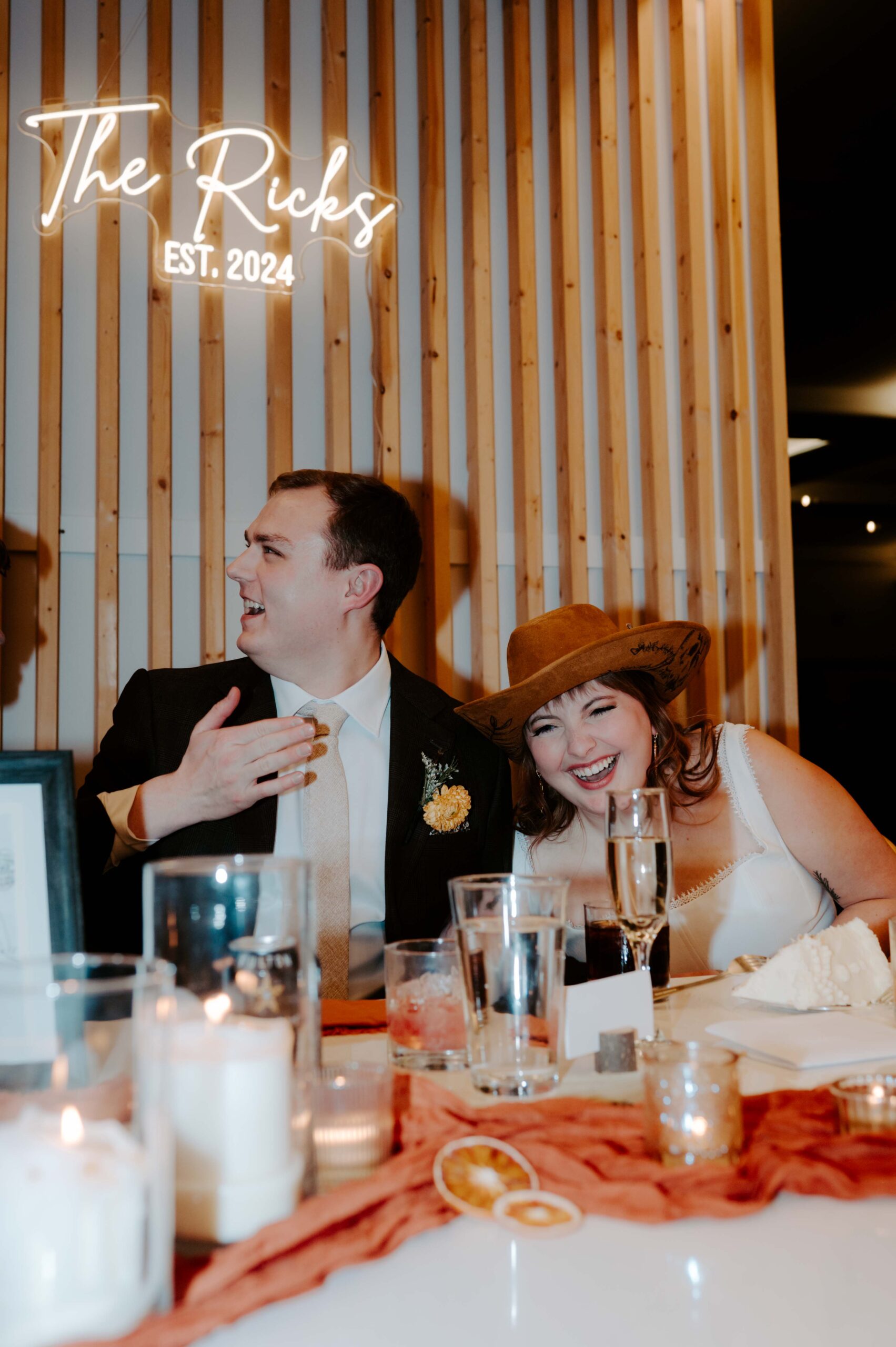 Natalie Tyler Photography bride and groom wedding reception candid