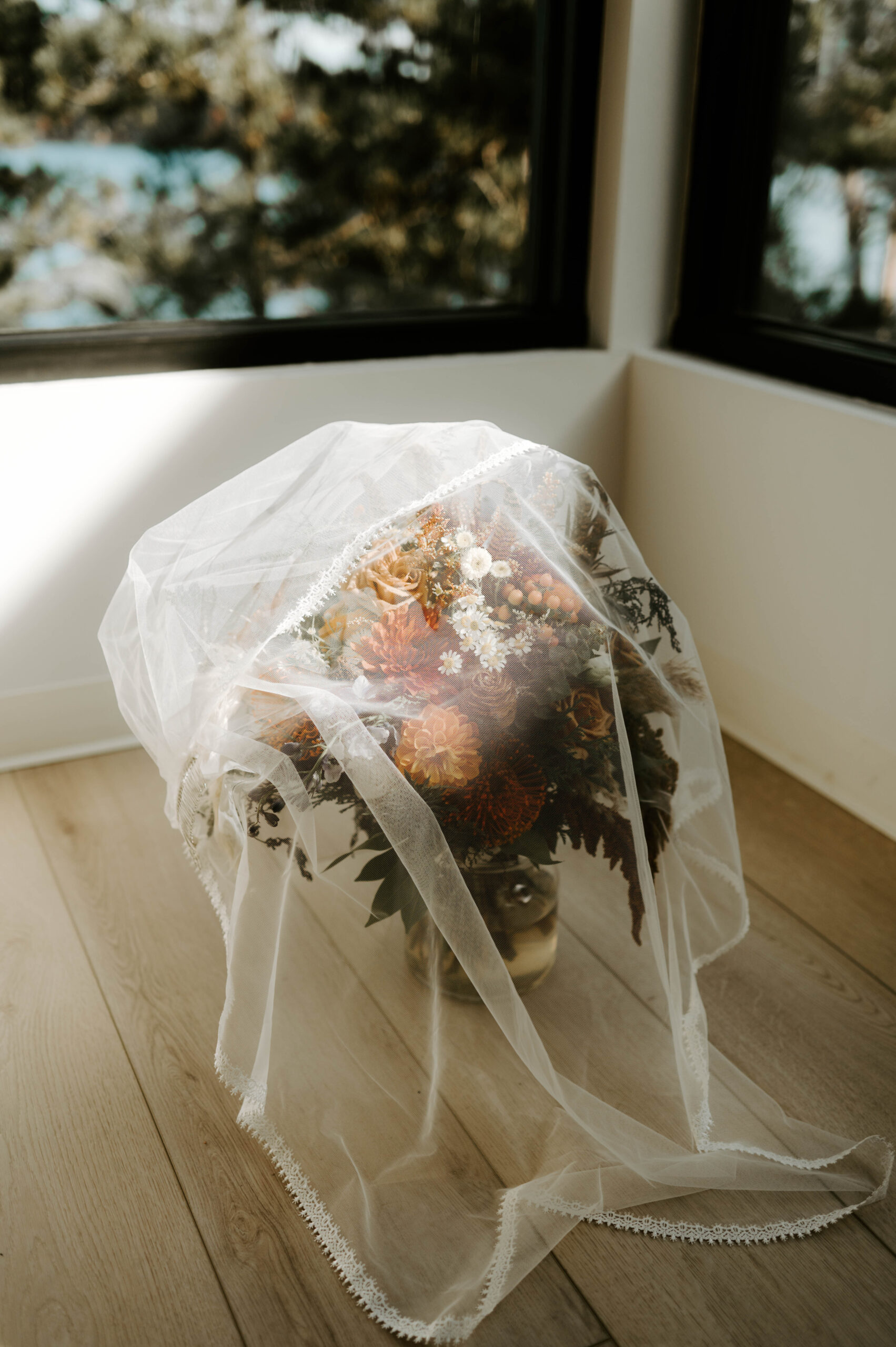 Natalie Tyler Photography wedding details; florals, bouquet, veil, luxury, natural light