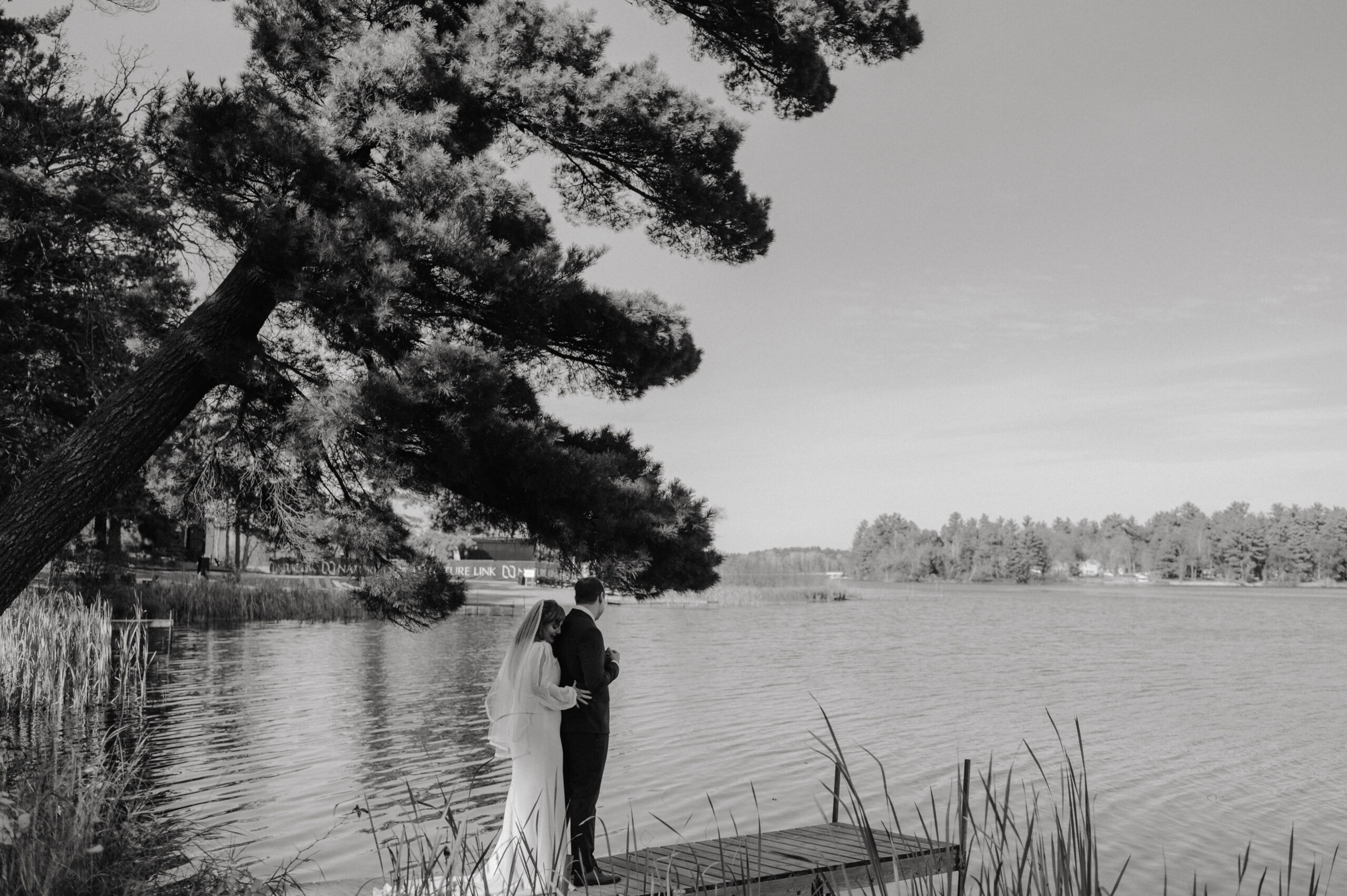 Natalie Tyler Photography black and white first look bride and groom by Natalie Tyler Photography