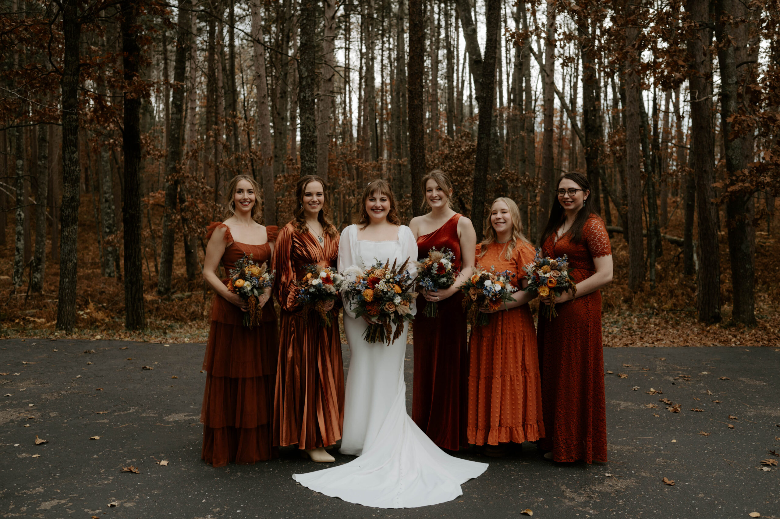 Natalie Tyler Photography bridesmaids portraits at Nisswa, MN destination venue; classic, luxury, vintage